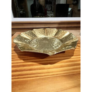 Unique Aluminum Alloy Serving Plate. Hand Formed